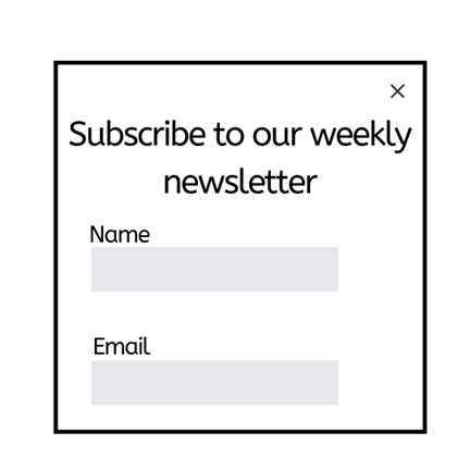 Collect primary data through a newsletter